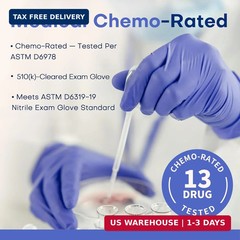 Supmedic Medical Soft Max™ Nitrile Exam Gloves, Powder-Free Latex-Free Food Safe