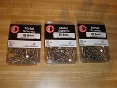 Slotted Indented Hex Washer Sheet Metal Screw Stainless #12X3/4” Qty 60