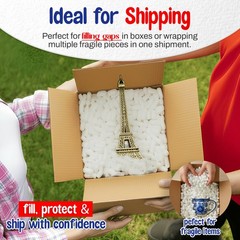 MT Products Off-White Packing Peanuts – Bulk Shipping Peanuts for Fragile Times