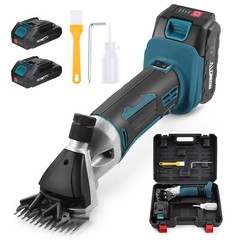 Cordless Electric Professional Sheep Shears 500W Sheep Clippers with 2 Battery