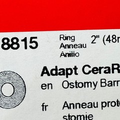 Hollister 8815 Adapt CeraRing Slim Barrier Rings 2″ Outer Diameter Box of 10