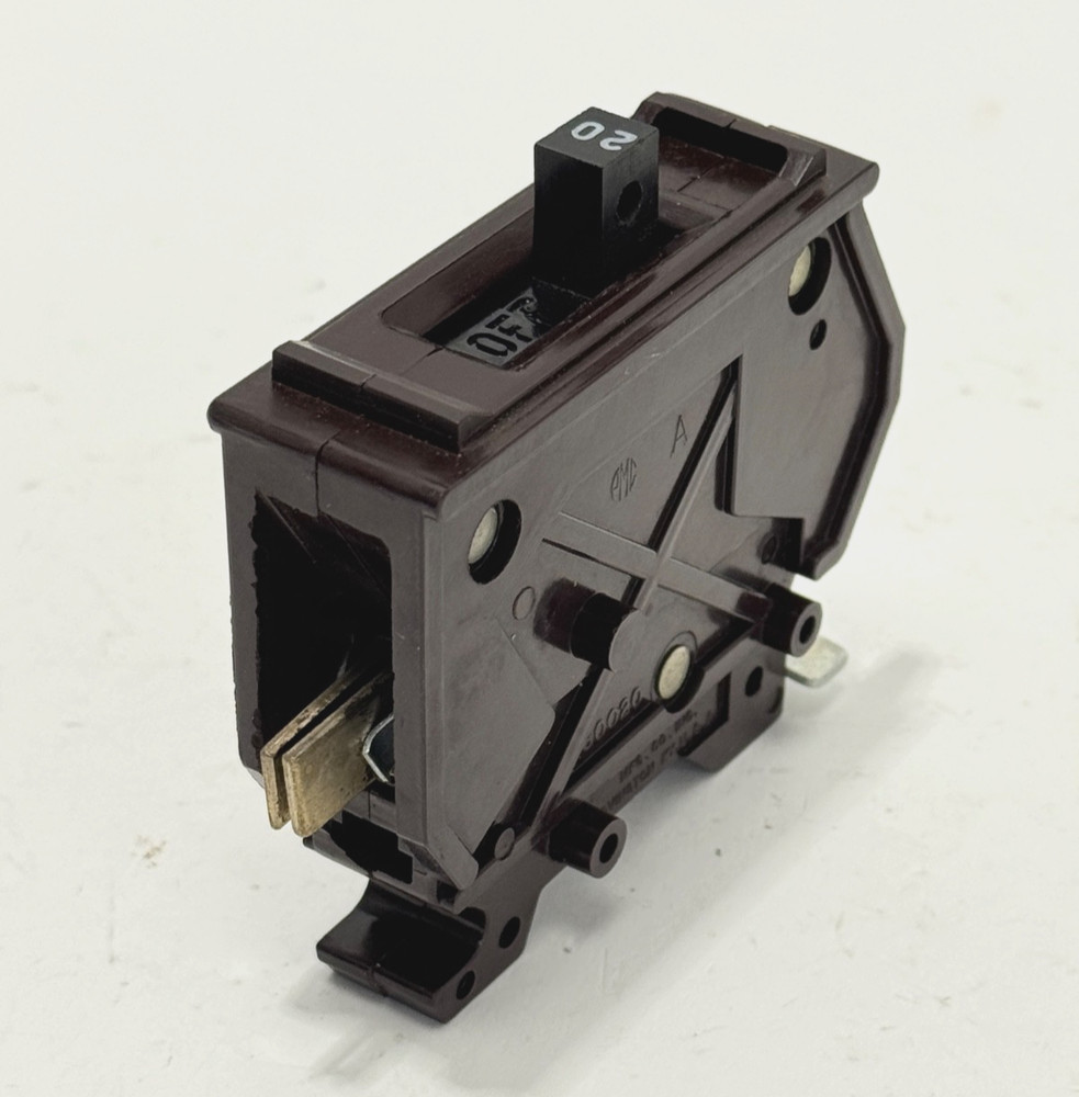 Wadsworth A20NI 1-Pole 20Amp 120V Type A Plug-in Circuit Breaker Brown