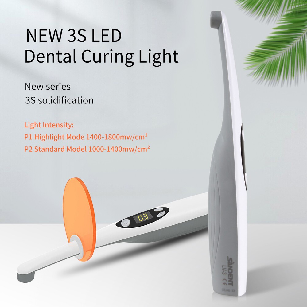 Lámpara de curado con luz LED curado dental Resina compuesta inalámbrica LV3