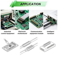 104 PCS 2.54mm Male Female Pin Header Assortment Kit 4 To 40 Pin Single Row
