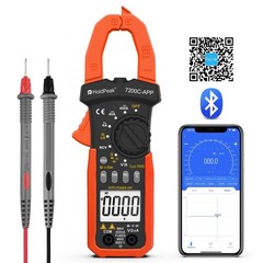 Bluetooth TRMS 4000 Counts Digital Clamp Meter Auto Range AC DC Amp Volt Ohm NCV