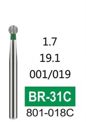 100 PCS High Quality Coarse Grit Diamond Burs FG Dia. 1.6mm for Dental Handpiece