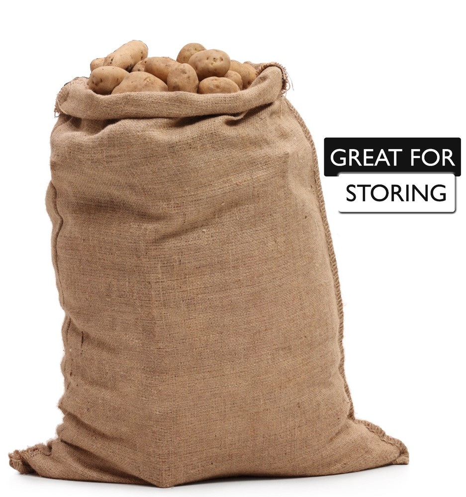 Burlap Bags Wholesale Bulk (50) 24 x 40 – Sacks Potato Race Sandbags Home Depot