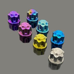 High Strength Titanium Alloy Nuts M6/8/10/12/14 Shut Up CNC Six Star Flower Nuts