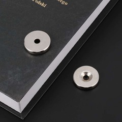 Countersunk Ring Round Disc Strong Magnet N35 Rare Earth NdFeB Magnet With Hole