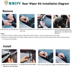 15276248 Rear Windshield Wiper Arm Blade Set for GMC Acadia 2007-2012, Saturn…