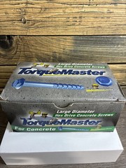 Torquemaster Blue Ruspert Large Diameter Hex Masonry Screws, 10 Pieces 3/4×4-1/2
