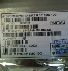 MX29L3211MC-10G MACRONIX 32M-BIT 4M X 8/2M X 16 CMOS SINGLE VOLTAGE FLASH EEPROM