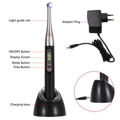 Dental LED Curing Light Cure Lamp Wireless Cordless Resin Woodpecker Style LA