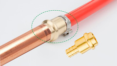 WHK 12 Pack 1/2″ Press Propress X 1/2″ PEX Adapter Crimp Fittings Brass Coupling