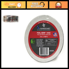 Duct Sealant Mastic Foil-Grip 2″ x 100′ Roll, Strong Adhesive, Weatherproof, Eas
