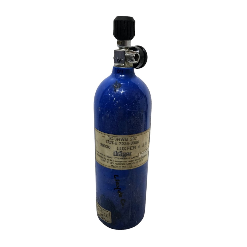 Drager SCBA Firefighter Carbon Fiber Air Bottle CGA347 Valve Luxfer TC-3HWM 207