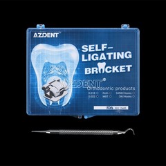 AZDENT Dental Orthodontic Metal Self-Ligating Brackets Roth 0.022″ 345 hooks