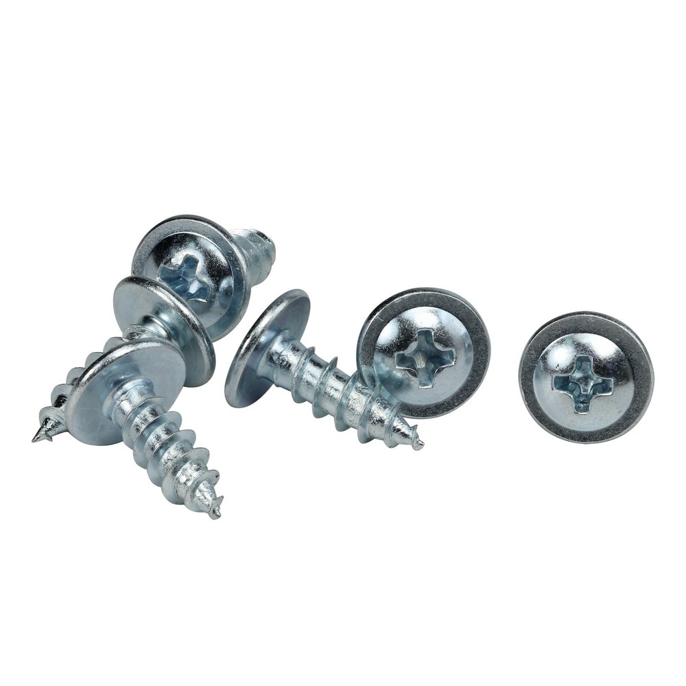 100 Pack #8 X 1/2″ Standard Thread Truss Head Screws Zinc Finish Wood Mdf