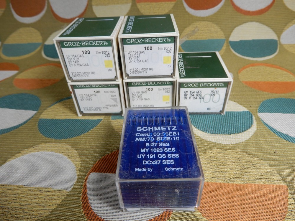 Groz-Beckert UY 154 GAS (300) GFS (100) GHS (100) Schmetz NM 70 Size 10 B-27