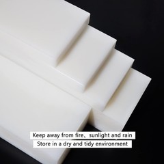 White Polyethylene Block 2x12x3 HDPE DIY