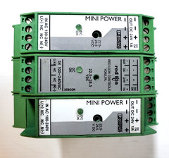 Lot of 3 Phoenix Contact Red Lion 24VDC Mini DIN Power Supply