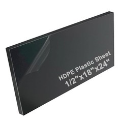High-Density Polyethylene (HDPE) Plastic Sheet 1/2″ Thick 12″ x 16″