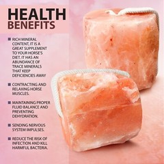 Himalayan Salt Animal Wellness Lick on A Rope 6.5-8 lbs. 100% Natural Pure Salt
