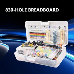 830Pcs DIY Electronic Starter Kit for Arduino UNO R3 with Breadboard & Component