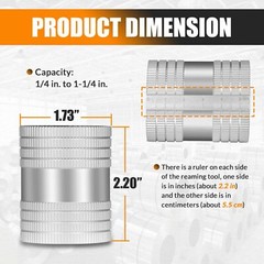 29983 223S Copper Stainless Steel Pipe Reamer, 1/4″ – 1-1/4″ Inner/Outer Reamer