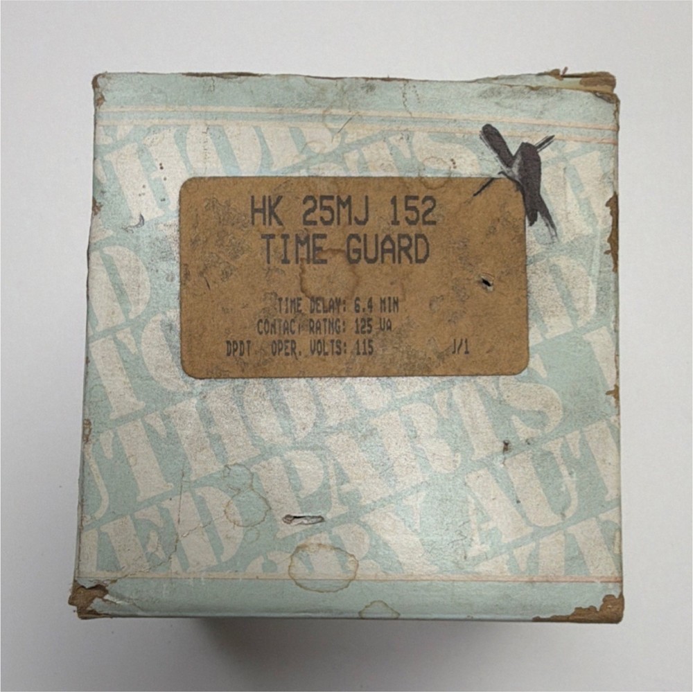 Deltrol Controls Time Delay Relay HK25MJ152 172-0A 115V DPDT Bolt-On Panel