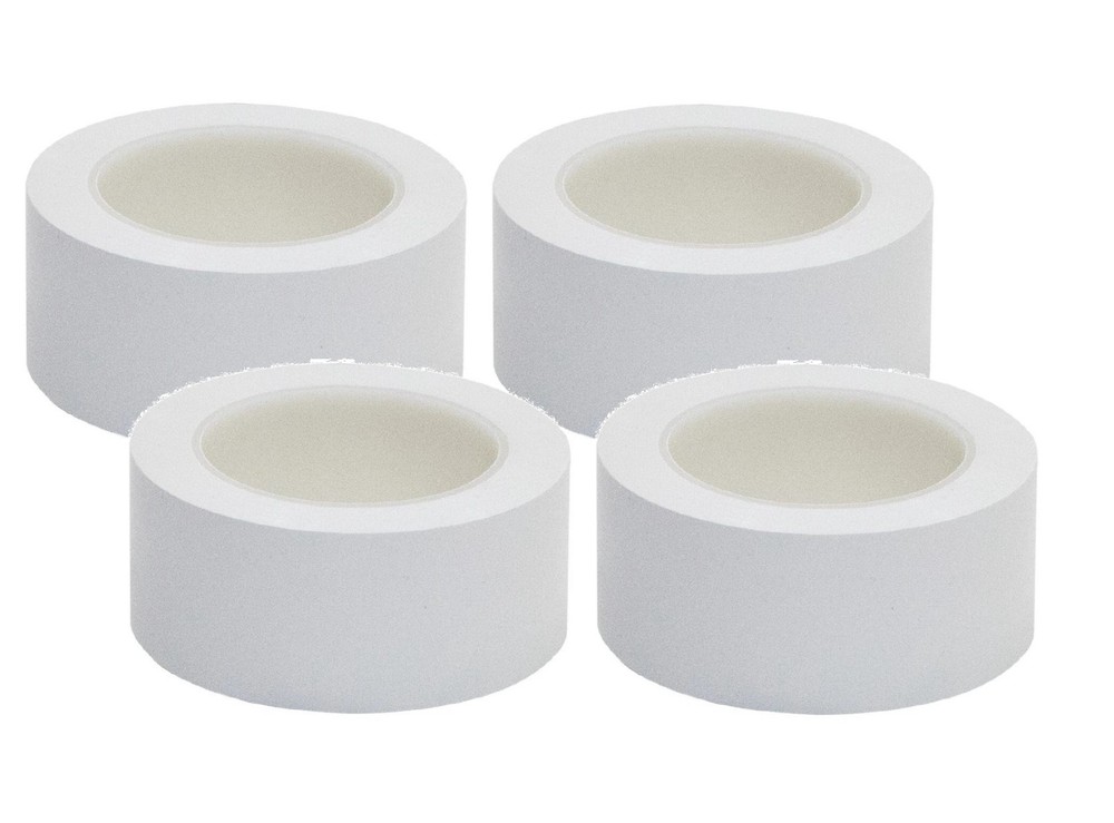 4 ROLLS Vinyl PVC WHITE Floor Safety Lane Marking Tape (OSHA) 2″ X 36 YDS 6 MIL