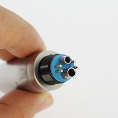 LANJING Dental Mini Air Motor Low Speed Handpiece 4 Holes LED 6 Pin ISO E Type