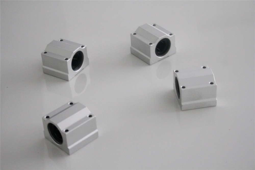 SCS10UU 10mm Linear Ball Bearing Pillow Block Linear Slides Unit for CNC 4Pcs US