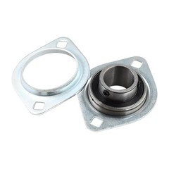 Mizoneparts 1inch Bore Pressed Steel 2 Bolt Flange Ball Bearing SBPFL20516 SB…