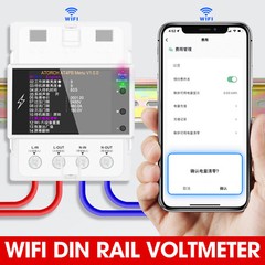AC110V 220V Smart Life Din Rail WIFI Smart Energy Meter Timer Power 100A 50/60Hz