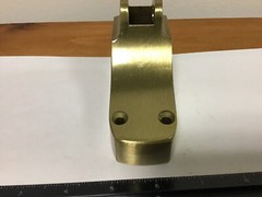 New Von Duprin 88 End Case, 050435, Brushed Brass, End Case Only