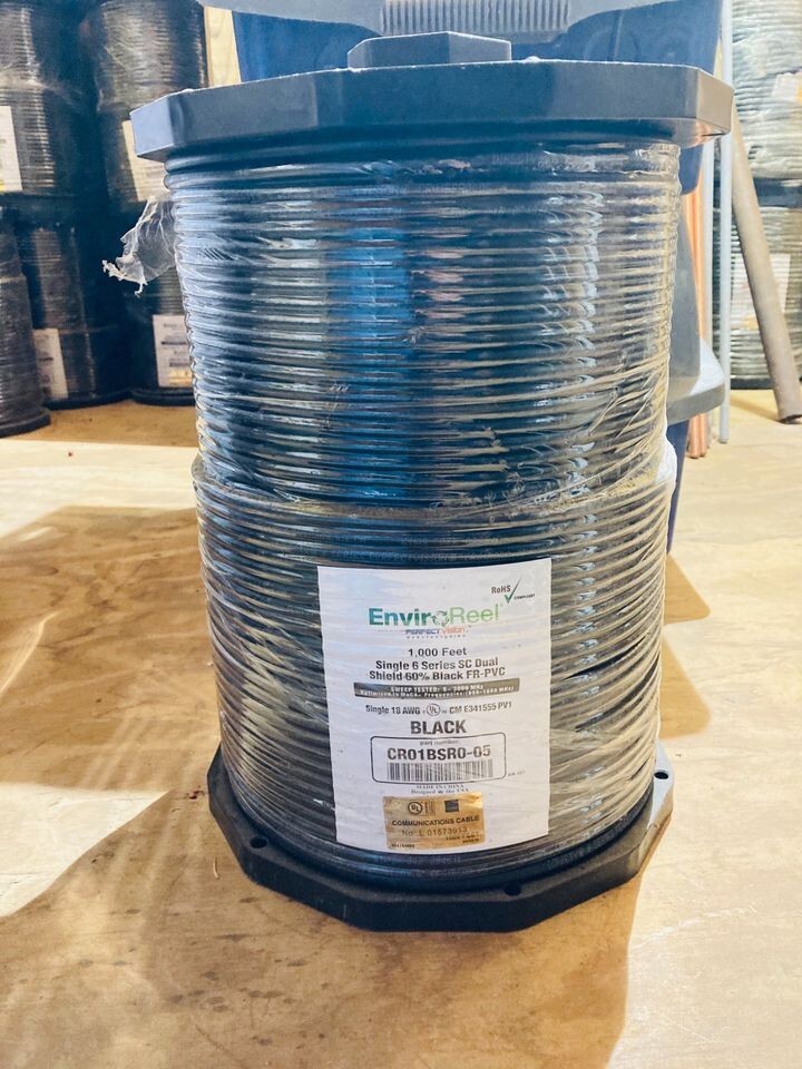 1000 ft Perfect Vision Coaxial Cable RG6 Single Solid Copper CR01BSR0-05