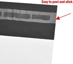 14.5 x 19 White Poly Mailers 2.5mil Self-Seal Plastic Shipping Envelopes Bulk