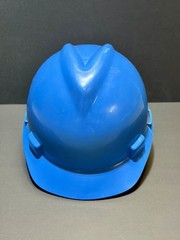 MSA V GARD Hard Hat Blue Adjustable Safety Head Protection