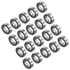 20pcs MR106-2RS 6x10x3mm Chrome Steel Mini Bearing Double Sealed ABEC3