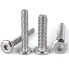 VGBUY M6-1.0 x 60 mm 28Pcs Flat Head Hex Socket Cap Screws Bolts,304 Stainles…