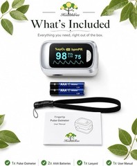 CONTEC CMS50NA Fingertip Pulse Blood Oxygen Saturation Monitor Blue Oximeter