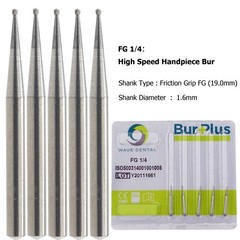 Wave Dental Surgical Bur Round Long 25mm Carbide Bur Friction Grip FG High Speed