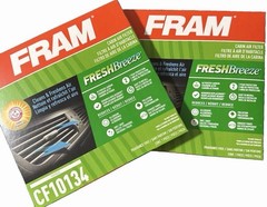 2- FRAM Fresh Breeze Cabin Air Filters Replacement CF10134