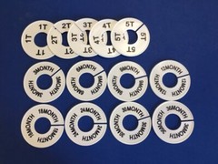 CLOTHING SIZE DIVIDERS INFANT-KIDS 1 EACH