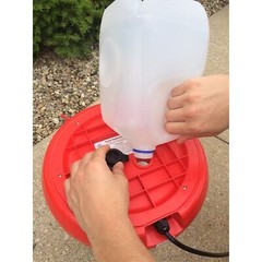 Farm Innovators All-Seasons Heated Plastic Poultry Fountain, 3 Gallon (3 Pack)