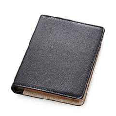 Graphic Image Black Leather Refillable Journal L5811