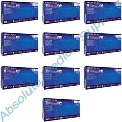 *1,000-Gloves* Microflex Ultra Sense EC PF Nitrile Medium Blue USE-880-M