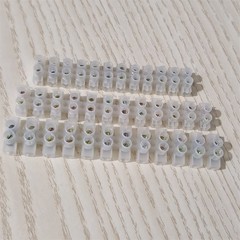 1-10pcs Terminal Block Dual Row 12-Position Screw Barrier Strip Wire Connectors