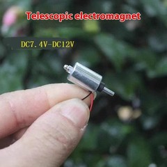 1 Piece Mini Round Cylinder Suction Push-Pull Type Linear Solenoid Electromagnet